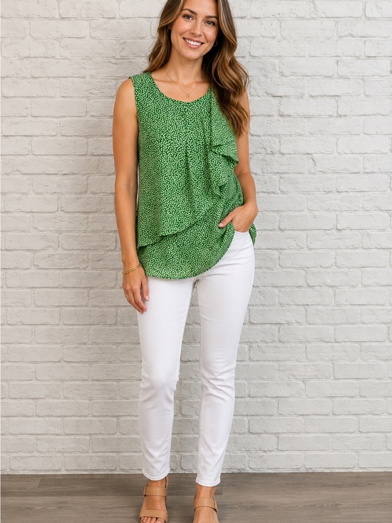Anthropologie HD in Paris Tops - Anthropologie HD in Paris "Sungarden"
Geometric Tank Blouse, Size 10, EUC